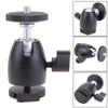 360 Mini 1/4" Hot Shoe Adapter Cradle Ball Head Holder Bracket Aluminum Alloy Mini Ballhead with Lock 70 * 50 * 35mm L3FE view 2