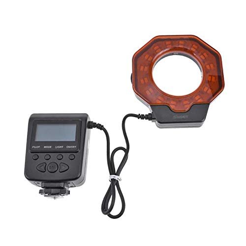 Digtal Camera 8 Modes Macro Ring Light Flash Speedlite with Adapter Ring