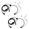 2pcs/Set PTT 2Pin Throat Mic Covert Acoustic Tube Earpiece Headset for Baofeng 5R for Kenwood KPG/Kenwood TH view 1