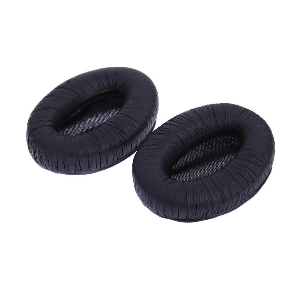 1 Pair Black Replacement Ear Pads Protein Leather Ear Cushions for Sennheiser HD280 HD 280 Pro Headphones L3FE