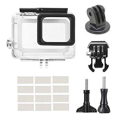 17pcs/Set Underwater Waterproof Case Diving Housing Mount for GoPro Hero 5/6/2018/Black