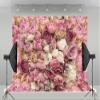 10x8ft Pink Rose Floral Wedding Backdrop Bridal Shower Background Birthday Party Decoration Photo Booth Props D-8059 view 2