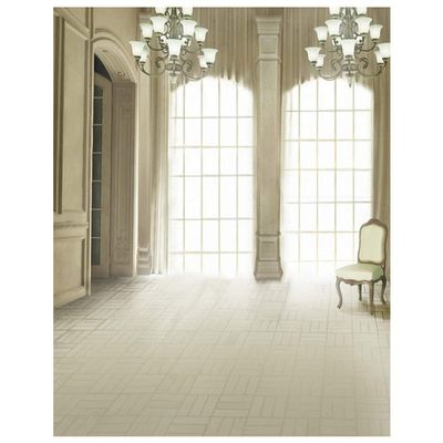 0.9x1.5m 3D Vision Wall Window Floor Interior Room Scene for Wedding Photo Booth Model Photography Backdrops Empty Hall Room