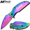 Personalized Laser Engraved Pocket Knife, Fathers Dad for Day, Groomsmen Gift, Graduation Gifts, Gifts for Men, (MT-A985RB) view 1