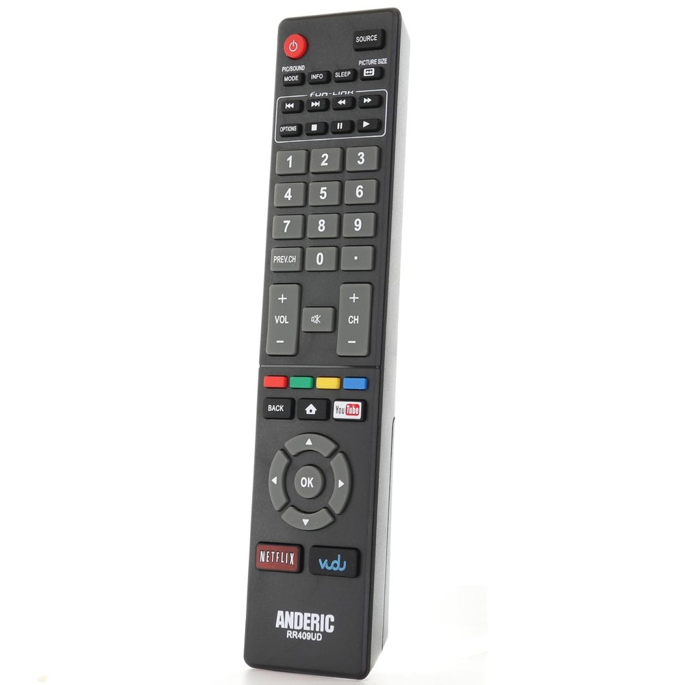 Anderic RR409UD for Magnavox/Sanyo TV Remote Control | NH409UD | NH410UP..