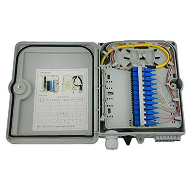 SC/LC/Connectors FTTH Fiber Terminal Box 8/12/24/48/ cores Ports Fiber Optic Distribution Box (12 core, SC/APC)