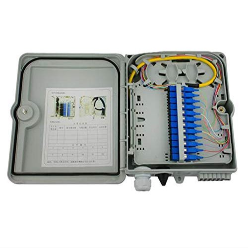SC/LC/Connectors FTTH Fiber Terminal Box 8/12/24/48/ cores Ports Fiber Optic Distribution Box (12 core, SC/APC)