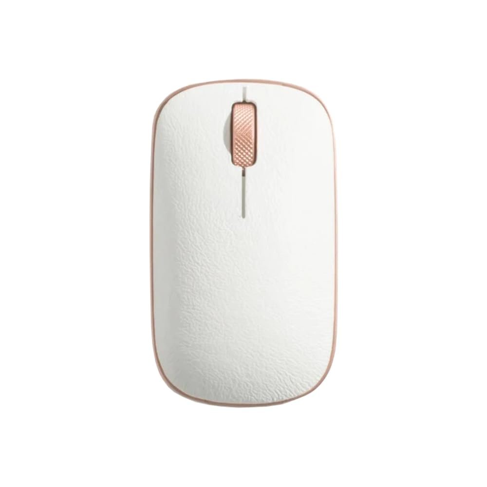 Azio Retro Classic Bluetooth Mouse (Posh) - Wireless, Genuine Leather Topped with Pixart Precision Tracker