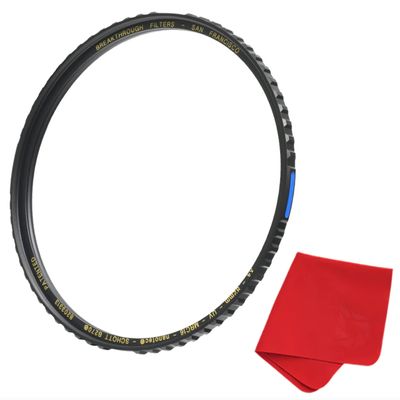 43mm X4 UV Filter for Camera Lenses - UV Protection Photography Filter with Lens Cloth - MRC16, Schott B270, Nano Coatings, Ultra-Slim, Weather-Sealed by Breakthrough Photography
