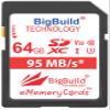 BigBuild Technology 64GB UHS-I U3 95MB/s Memory Card for Canon EOS D, M, R Series incl. M3/5/6/60/100, R, D-1200/1300/2000/200D/4000/77/800/80/9000/5DS/5D Mark IV/6D Mark II and More Camera view 1