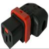 IEC Lock+ Rewireable (Left/Right Angle). The World's First Locking rewireable IEC320-C13 Connector. No More accidential unplugging or disconnections. Webber PA130100RBK view 1
