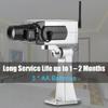Fake Security Camera, Dummy Fake Surveillance Camera Auto Movement Dummy Camera for Indoor and Outdoor for Dummy Electric Camera view 4