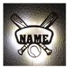 NEID Baseball Night Light Sign for Boys Men Kids, Baseball Decor - Wall LED Room Light Personalized with Your Name for Player, Team, Coach view 1
