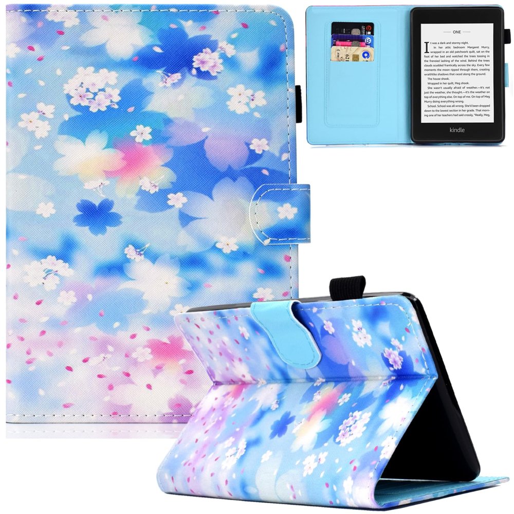 Artyond Case for Kindle Paperwhite 2018, Slim Protective PU Leather Folio Cover with Auto Sleep/Wake Smart Case for Kindle Paperwhite 10th Generation 2018 Released Model: PQ94WIF, Blossom