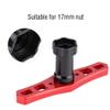 Dilwe RC Wheel Nut Wrench, 17mm Model Metal Accessory Wrench Tool for RC Car view 3