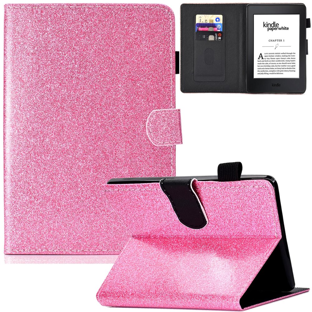 Artyond Case for Kindle Paperwhite, Slim Lightweight PU Leather Card Slots with Auto Sleep/Wake Case for Amazon Kindle Paperwhite 123 (Fits All 2012, 2013, 2015 and 2016 Versions), Pink