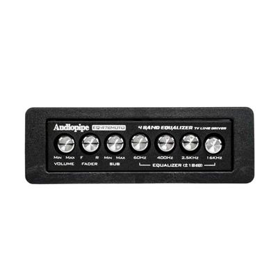 Audiopipe EQ47BMOTO 4 Band 7v Graphic Equalizer