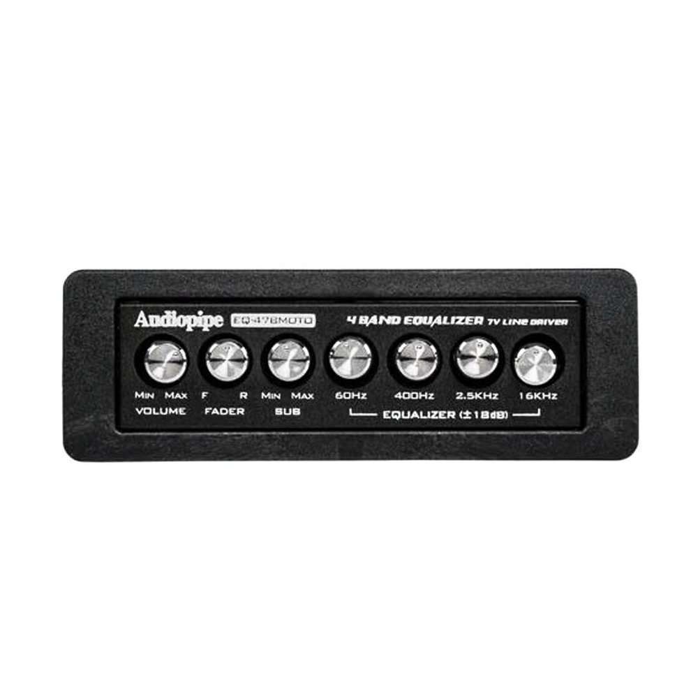 Audiopipe EQ47BMOTO 4 Band 7v Graphic Equalizer