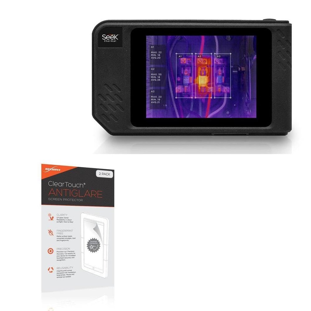 BoxWave Screen Protector Compatible with Seek Thermal Seek ShotPRO - ClearTouch Anti-Glare (2-Pack), Anti-Fingerprint Matte Film Skin
