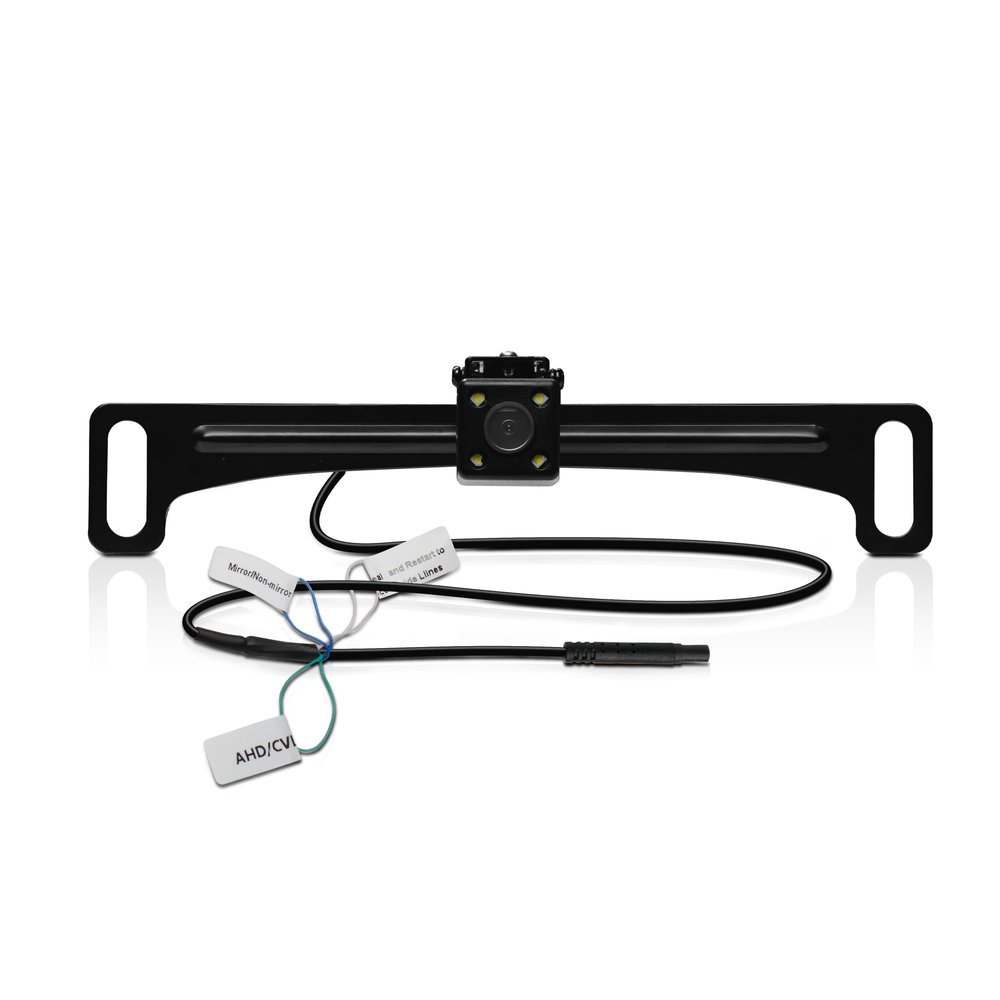 BOSS Audio Systems LPCB40 Reverse Rearview License Plate Backup Car Camera - 170 Wide Angle Rear View, Weatherproof Back Up Cam