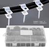 Yosoo Nylon Plastic P Fasteners Clips Clamps Assorted Box for Cable Conduit Kit(200pcs)(Black) view 2