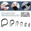 Yosoo Nylon Plastic P Fasteners Clips Clamps Assorted Box for Cable Conduit Kit(200pcs)(Black) view 3