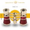 AiScrofa Opera Glasses Binoculars 3X25,Mini Binocular Compact Lightweight,with Chain for Adults Kids Women in Musical Concert (Red with Chain) view 3