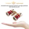 AiScrofa Opera Glasses Binoculars 3X25,Mini Binocular Compact Lightweight,with Chain for Adults Kids Women in Musical Concert (Red with Chain) view 4