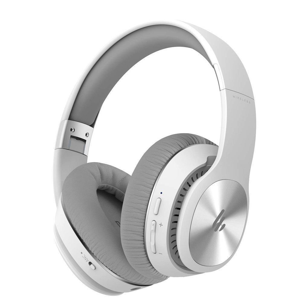 Edifier W828NB Wireless Bluetooth Headphones - Ergonomic, Active Noise Canceling (ANC) - White