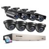 ZOSI 8CH 3K Lite Security Camera System Outdoor with 2TB Hard Drive, 8 Channel 1080P Wired DVR and 8 x 1080P HD Outdoor Weatherproof CCTV Cameras with AI Human/Vehicle Detection, Smart Playback view 1