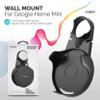 Coby Wall-Outlet Mount, Smart Speaker Holder, Nonslip Cable-Management Wall Mount for AC Power Outlets, Compatible with First- and Second-Gen Google Home Mini Speaker (Not Included), Black view 2