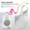 Coby Wall-Outlet Mount, Smart Speaker Holder, Nonslip Cable-Management Wall Mount for AC Power Outlets, Compatible with First- and Second-Gen Google Home Mini Speaker (Not Included), White view 2