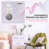 Coby Wall-Outlet Mount, Smart Speaker Holder, Nonslip Cable-Management Wall Mount for AC Power Outlets, Compatible with First- and Second-Gen Google Home Mini Speaker (Not Included), White view 4