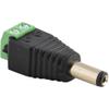 JacobsParts Male DC Barrel Power Plug Screw-on Wire Connector 5.5mm x 2.1mm for 12V/24V LED Strip and Electronics (100 Pack) view 1