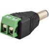 JacobsParts Male DC Barrel Power Plug Screw-on Wire Connector 5.5mm x 2.1mm for 12V/24V LED Strip and Electronics (100 Pack) view 2