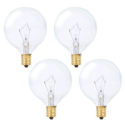 Simba Lighting Aromatic Wax Warmer Small Globe G16.5 25W E12 2700K, 4 Pack