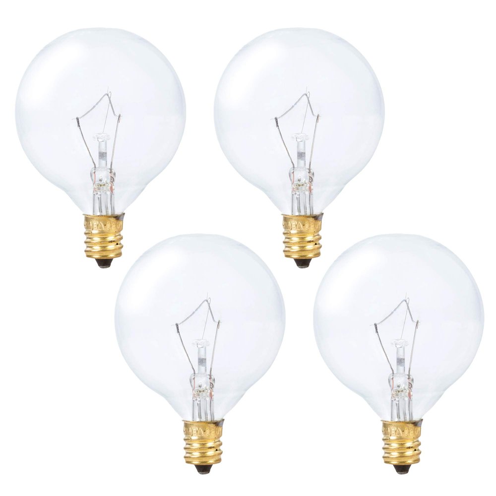 Simba Lighting Aromatic Wax Warmer Small Globe G16.5 25W E12 2700K, 4 Pack