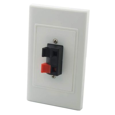 YinXiong 1 Gang Screwless Spring Clip Style 1.0 Speaker Wall Plate