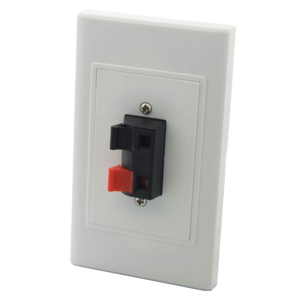 YinXiong 1 Gang Screwless Spring Clip Style 1.0 Speaker Wall Plate