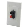 YinXiong 1 Gang Screwless Spring Clip Style 1.0 Speaker Wall Plate view 1