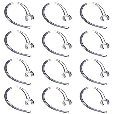ALXCD Ear Hook, 12 Pcs Clear Replacement Earhook, Fit for M155 M165 M1100 M100 M55 M28 M25 (12 Pcs)[Clear]