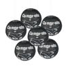Fun Express Congrats Grad Black Paper Lanterns - 12" Hanging Graduation Party Decor - 6 Pieces - Festive Lanterns for Celebrations view 1