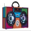 Wireless Express - Mini Boombox with LED Speakers Retro Bluetooth Speaker w/Enhanced FM Radio - Perfect for Home and Outdoor (Retro) view 1