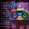 Wireless Express - Mini Boombox with LED Speakers Retro Bluetooth Speaker w/Enhanced FM Radio - Perfect for Home and Outdoor (Retro) view 2