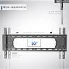 VIVO Ultra Heavy Duty TV Wall Mount for 43 to 90 inch Screens, Large Fixed Mount, Fits up to 800x400mm VESA, Black, MOUNT-VW090F view 4