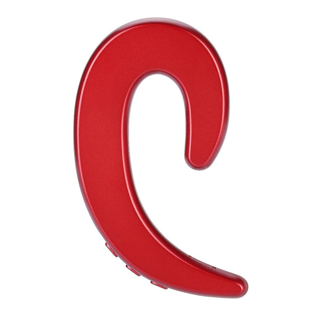 Ciglow Bluetooth Headphone, Hands Ear Hook Headset Painless Earphone Ergonomic Design Headset(red)