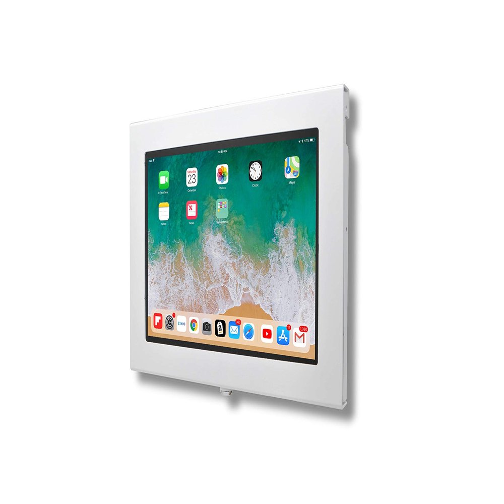TABcare Locking Security Metal Case for Apple iPad Pro 9.7" for Kiosk, POS, Store, Show Display (White, iPad Pro 9.7)
