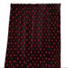 lovemyfabric Cotton Polka Dot Print Curtain Panel 58" Wide Home Decor/Window Treatment/Photography Backdrop/Photo-Booth Backdrop Red on Black (48" Tall) view 1