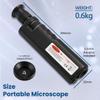 AMTAST Fiber Optical Microscope 400X Magnification Cable Inspection Microscope Includes Protective Case Digital Fiber Microscope with Non-Slip Rubber Housing Material (Model AOP007) view 2