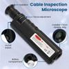 AMTAST Fiber Optical Microscope 400X Magnification Cable Inspection Microscope Includes Protective Case Digital Fiber Microscope with Non-Slip Rubber Housing Material (Model AOP007) view 3